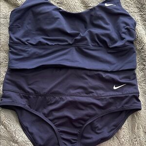 Nike Women's Deep Blue One-Piece Swimsuit